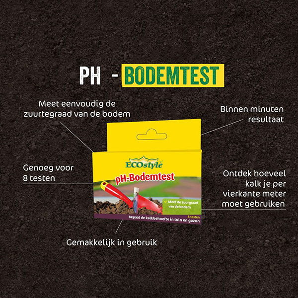 Eigenschappen ECOstyle pH-Bodemtest