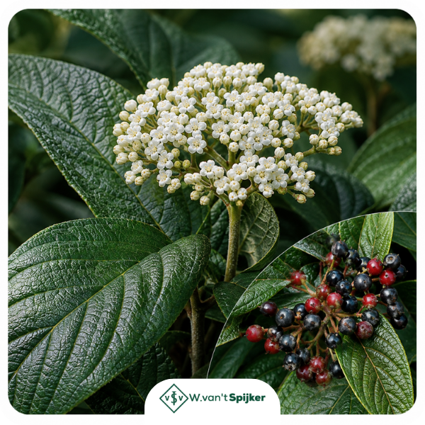 Details Viburnum Rhytidophyllum